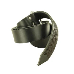 Handmade Leather Farmers Weave Viking Belt Black -Knife Sales Store IN60758 39687.1598038671