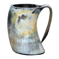 The Hooded Raven ™ Distressed Raider Extra Large Viking Drinking Horn Tankard Mug [XL] -Knife Sales Store IN60816XL . 97546.1602690501