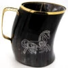 Realm Wanderlust Brass Rimmed Viking Norse Sleipnir Horn Mug -Knife Sales Store IN60828 34556.1673992578