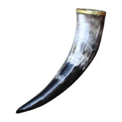 The Hooded Raven ™ Pure Brass Rim Drinking Horn Vessel Canvas Bag Included 9 The Hooded Raven ™ Pure Brass Rim Drinking Horn Vessel Canvas Bag Included -Knife Sales Store IN60848 60977.1599143692
