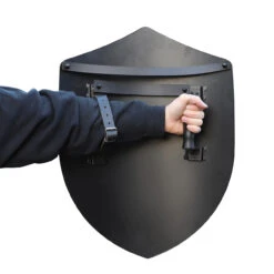 14th Century Four Point Functional Steel Matte Black Medieval Battle Shield -Knife Sales Store IN60912BK 02434.1610122356