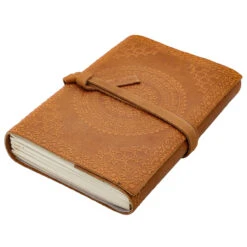 Design Calling Embossed Floral Mandala Hand Crafted Writing Drawing Leather Notebook Sketchbook Diary Journal -Knife Sales Store IN60932 02 86294.1688734200