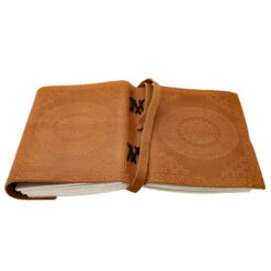 Design Calling Embossed Floral Mandala Hand Crafted Writing Drawing Leather Notebook Sketchbook Diary Journal -Knife Sales Store IN60932 05 40267.1688734199