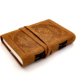 Old-fashioned Cursive Embossed Leather-Bound Journal Choice Of Design -Knife Sales Store IN60933 98078.1674141775