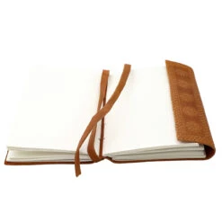 Moon Drunk Wolf & Moon Embossed Hand-Crafted Leather Notebook Sketchbook Diary Journal -Knife Sales Store IN60935 04 06785.1688734262