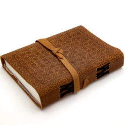Old-fashioned Cursive Embossed Leather-Bound Journal Choice Of Design -Knife Sales Store IN60936 88794.1674141775