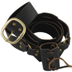Sword Waist Hanger Leather Baldric -Knife Sales Store IN6415BK 72150.1564502691