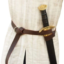 Merchants Premium Leather Double Strap Sword Belt -Knife Sales Store IN6428BR 39516.1564503181