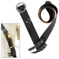 Ready For War Leather Sword Belt -Knife Sales Store IN6431BK 24196.1564503398