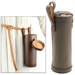 Medieval Leather Bottle Holder Brown -Knife Sales Store IN6531BR 59490.1564501959
