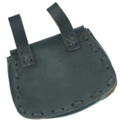 Medieval Black Leather Festival Pouch