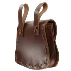 Medieval Leather Hide Festival Pouch Bag