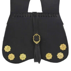 Medieval Renaissance Simple Black Leather Soldier Pouch 8 Medieval Renaissance Simple Black Leather Soldier Pouch -Knife Sales Store IN6713BK 24034.1564501563