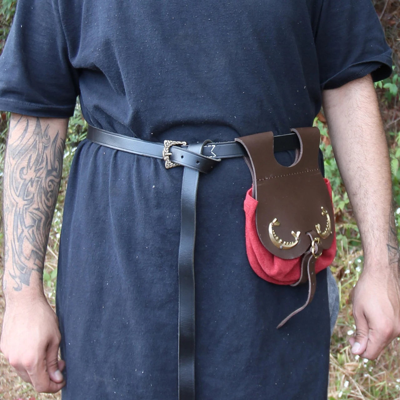 Handmade Royal Court Suede Pouch 3 Handmade Royal Court Suede Pouch