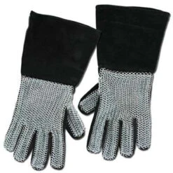 Medieval Suede Chainmail Gloves -Knife Sales Store IN6732 2T 12880.1564501404