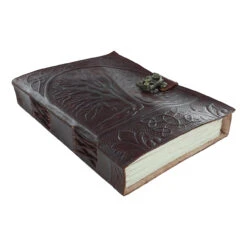 Sacred Tree Of Life Embossed Leather Writing Journal -Knife Sales Store IN8631BR 03801.1579620606