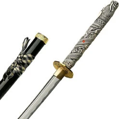 Hand-Forged Carbon Steel Samurai Sword Ornate Dragon Handle -Knife Sales Store JL003HM 67332.1645197690