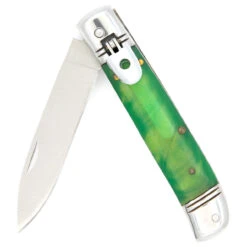 Automatic Volatile Toxin Lever Lock Knife With Translucent Green Handle -Knife Sales Store LV2465 60789.1661803461