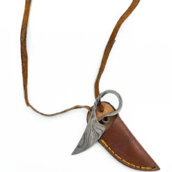 Obscure Antiquity Damascus Twisted Neck Knife Necklace -Knife Sales Store NKD2906 29136.1655489658