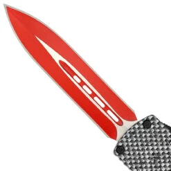 Red On Steel Automatic OTF Out The Front Knife W/ Textured Anti-Slip Handle, Belt Clip, & Glass Breaker -Knife Sales Store PA2617 05 99432.1692423915