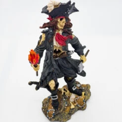 Isla De Muerta Skeleon Pirate Captain Figure Statue 9 Isla De Muerta Skeleon Pirate Captain Figure Statue -Knife Sales Store PL511 75826.1657130179