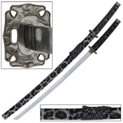 Winter Leopard Japanese Katana Sword -Knife Sales Store SS1686 22840.1564502881