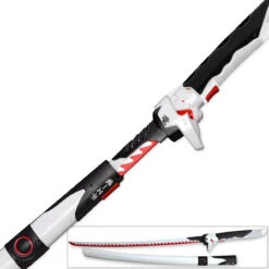 Genji Replica Sword Ultimate Dragon Blade | Steel Red & White -Knife Sales Store SS2429 40252.1645641048