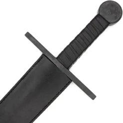 Antihero Historical Replicas Dark Functional Medieval Sparring Sword W/ Sheath -Knife Sales Store SS3051BK 80610.1692815902