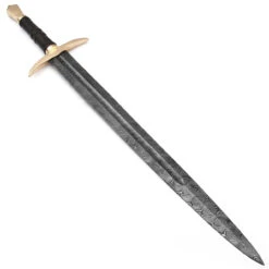 Language Of Battle Damascus Steel Viking Sword Back Sheath Included -Knife Sales Store SSD2286 51601.1595355625