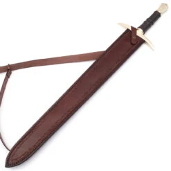 Language Of Battle Damascus Steel Viking Sword Back Sheath Included -Knife Sales Store SSD2286 60313.1595355625