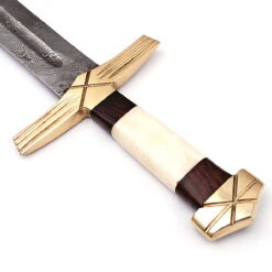 Formidable King Pattern Welded Damascus Steel Viking Sword 11 Formidable King Pattern Welded Damascus Steel Viking Sword -Knife Sales Store SSD2328 84655.1601496756