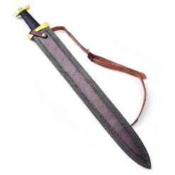 Ancient Roman Inspired Damascus Steel Spatha Historical Replica Sword -Knife Sales Store SSD2669 64931.1642628829