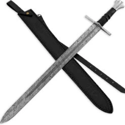 Astral Waltz Firestorm/ Twist Medieval Damascus Templar Sword -Knife Sales Store SSD3022T 81420.1664802385
