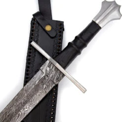 Astral Waltz Firestorm/ Twist Medieval Damascus Templar Sword -Knife Sales Store SSD3022 88850.1664802385