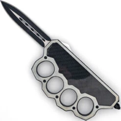Carbon Phantom Automatic Dual Action OTF Knuckle Trench Style Knife -Knife Sales Store T2313 02980.1660069110