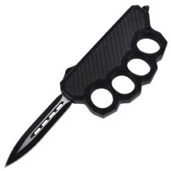 Carbon Shadow Automatic Dual Action OTF Knuckle Trench Style Knife -Knife Sales Store T2314 80008.1607016861