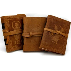 Old-fashioned Cursive Embossed Leather-Bound Journal Choice Of Design -Knife Sales Store VAR IN60933 36676.1674141775