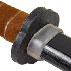 Edo Classic Sheesham Wood Full Tang Training Practice Pretend Play Bokken Katana W/ Leather Wrapped Handle & Guard -Knife Sales Store W3023BK 03 03173.1693578393