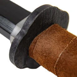 Edo Classic Sheesham Wood Full Tang Training Practice Pretend Play Bokken Katana W/ Leather Wrapped Handle & Guard -Knife Sales Store W3023BK 04 69911.1693578393