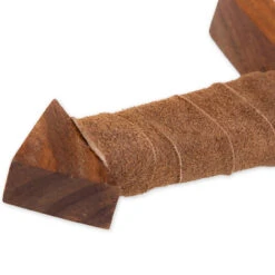 Steamed Beech Wood Replica Arming Sword |Triangular Pommel & Leather Wrapped Handle -Knife Sales Store W3069BR 41987.1682604239