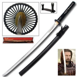 Last Samurai Musashi Hand Horned Katana With Free Gift Box -Knife Sales Store WG587BK 97719.1564501132