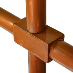 Prized Memento Handmade Sheesham Wood Helmet & Chest Armor Stand- Burnt Orange Finish -Knife Sales Store WS3112 05 47498.1693340350