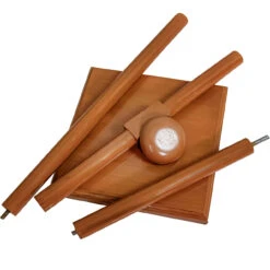 Prized Memento Handmade Sheesham Wood Helmet & Chest Armor Stand- Burnt Orange Finish -Knife Sales Store WS3112 06 32837.1693340349