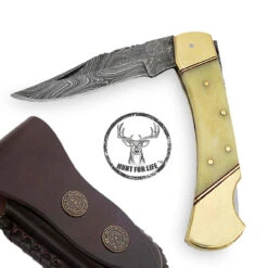 Hunt For Life Lockback Walker Hound Pocket Knife -Knife Sales Store dm2073bon 95881.1564504194