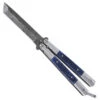 Damascus Pocket Jacaranda Coast Butterfly Knife -Knife Sales Store gbs29dt 72633.1602104218