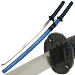 Speckled Japanese Samurai Katana Sword Blue -Knife Sales Store guardian of the dragon oasis samurai japanese katana sword 2 20092.1564502194