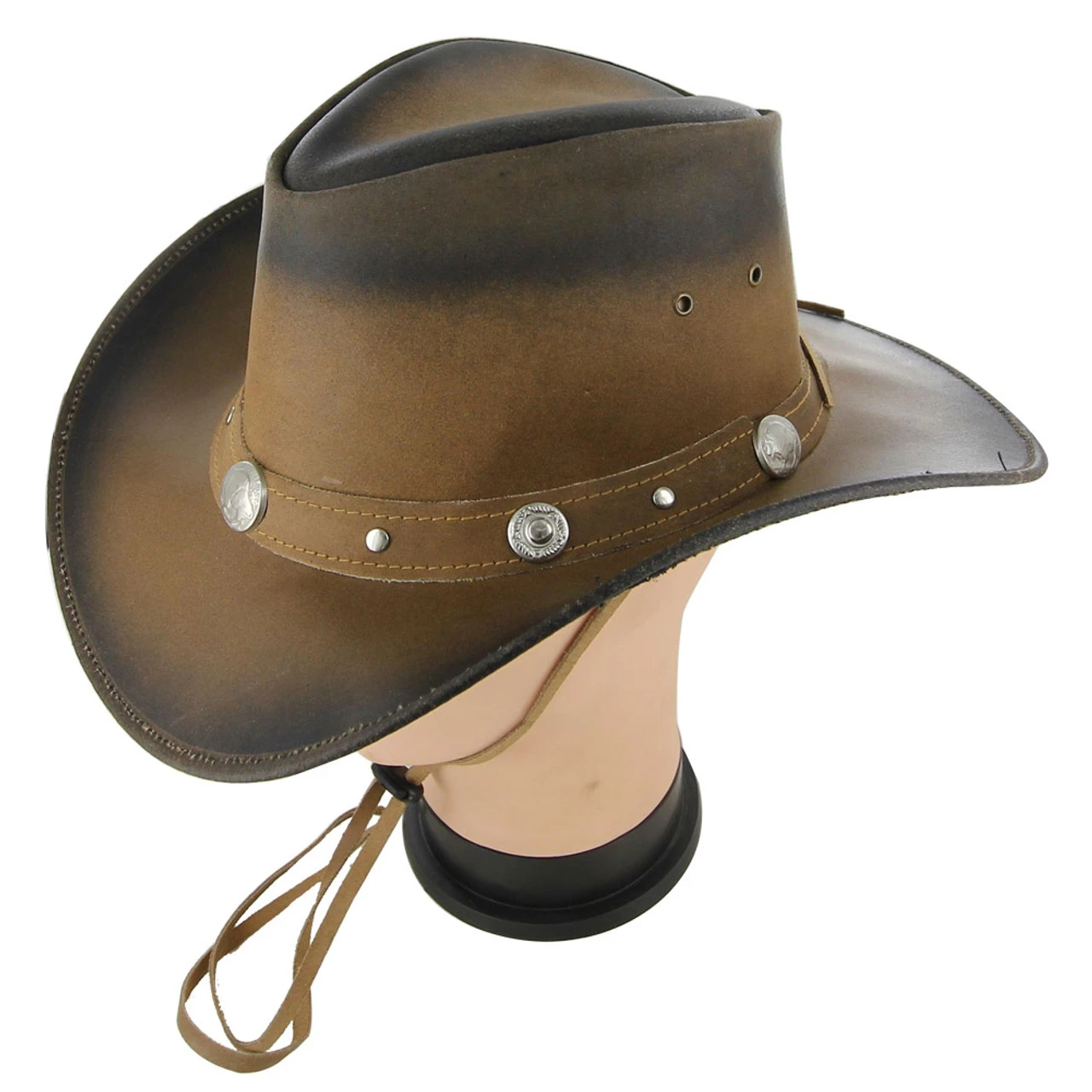 Dress To Kill Leather Buffalo Nickel Hat 6 Dress To Kill Leather Buffalo Nickel Hat - Image 4