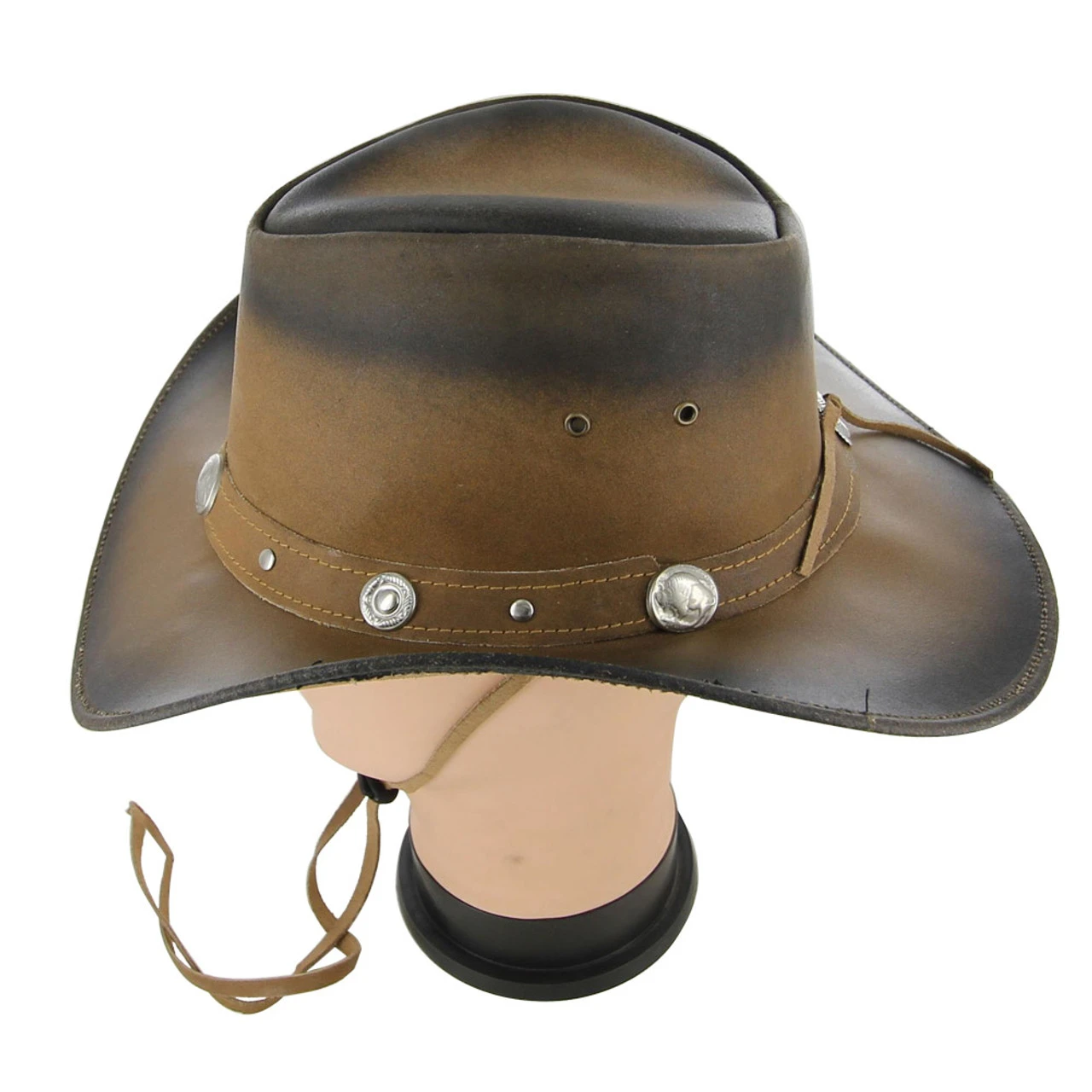 Dress To Kill Leather Buffalo Nickel Hat 3 Dress To Kill Leather Buffalo Nickel Hat