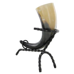 Medieval Viking Norwegian Drinking Horn & Stand -Knife Sales Store in4202is 45706.1564501590