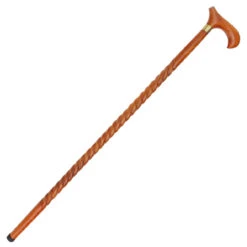 Handmade London Banker Wooden Spiral Walking Cane -Knife Sales Store in60272 09257.1564504000
